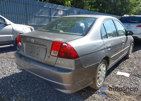 2005 Honda Civic Lx из США, поврежденный, VIN 2HGES16575H598665